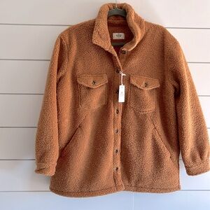 Marine Layer Brown Teddy Jacket Cozy and Stylish